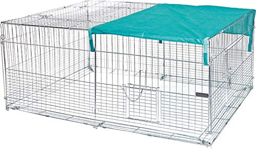 Kerbl Pet Jungtierfreilaufgehege mit Ausbruchsperre 144x112x60cm