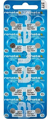 Renata 377 nicht aufladbaren Batterie, Knopfzelle, einzelne Zelle, Silberoxid, 28 mAh, 1,55 V, SR66, 1 pack, 1