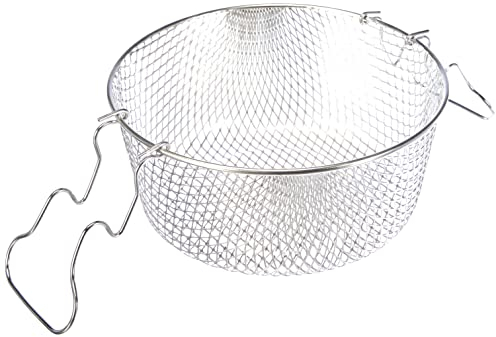 Ibili Cestillo freidor estañado con 2 Asas, Aleación, Multicolor, 23 cm