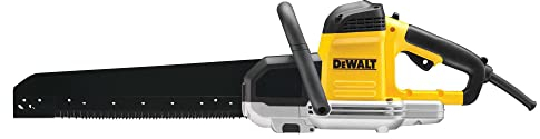 Dewalt Alligator 295 mm-Spezialsäge DWE396 (1.600 Watt, für Schnitte in Porenbeton (Festigkeitsklassen PPW 2, 4 und 6), Gips u. Yali-Steine, Schnellstopp, Schwertlänge 365 mm, Schnittlänge 295 mm)