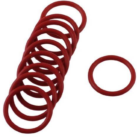 sourcing map 10 Stück Red Rubber Ölfilter Dichtung 20 mm x 16 mm x 2 mm de | O-Ringe Dichtungen