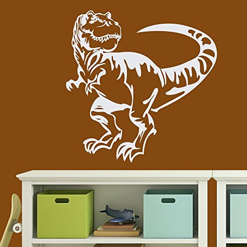 wandtattoo-factory Tyrannosaurus Rex Dinosaurier Wandaufkleber Sticker - Farbe: Weiss