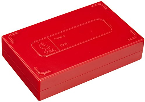 neoLab 2-2336 Objektträger-Kasten für 25 St., PS, Rot