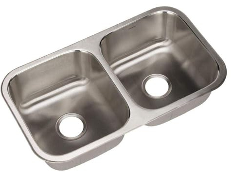 Houzer ED-3108-1 Elite Series Undermount Stainless Steel 50/50 Double Bowl Kitchen Sink