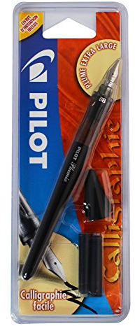 Pilot Plumix - Penna stilografica, cartuccia d'inchiostro nero, Extra Large 1,00 mm