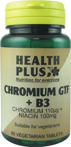 Health Plus Chromium GTF + B3 : Metabolism health : 60 tablets