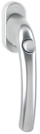 HOPPE Fenstergriff duraplus Tôkyô in Aluminium natur (mit Druckknopf) inkl. Schrauben