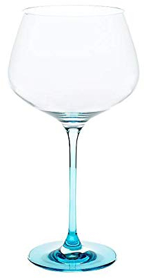 Weinglas Weinkelch Charisma Rotwein Burgunder 775ml klar mit blauem Stiel