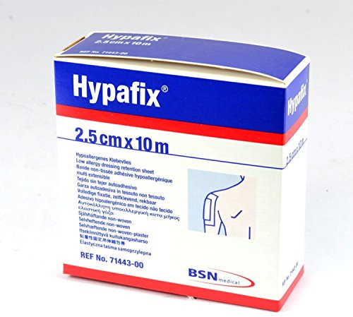 Hypafix Dressing Tape 10m | Contorts to Shape | Strong Adhesive | Breathable | 2.5cm x 10m | 4 Rolls