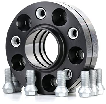 H&R DRA-System Spürverbreiterungsatz 40mm pro Achse - Lochkreis 5x112 - Mittenzentrierung 66,5mm - System M14x1,5 - kompatibel mit Audi - Schwarz
