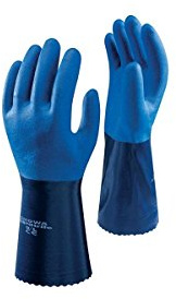 SHOWA 720R, Nitril – Beschichtung, Chemie, Blau, 8/M