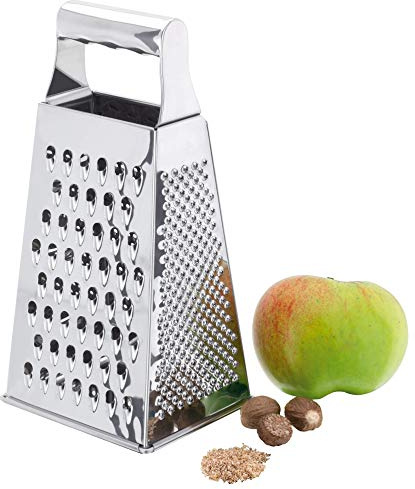 Judge Grater, 4 Sided Stainless Steel Box Grater, Ideal for Cheese, Vegetables and Much More, Dishwasher Safe and Sturdy Handle