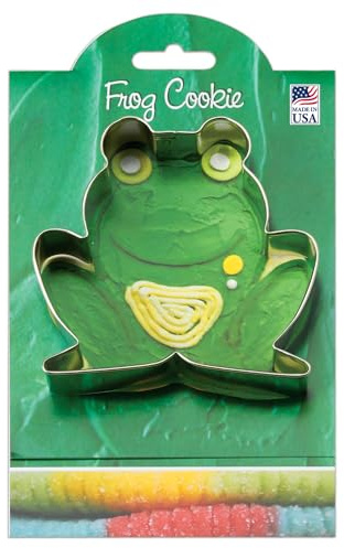 Ann Clark Frog Cookie Cutter 3.5 with Recipe Card, Made in USA
