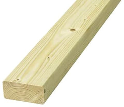 4 X 2 Timber (47 X 100mm) C16 Sawn Treated Timber 3.0 m Pack of 6