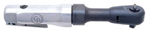 Chicago Pneumatic CP828 - Air Ratchet Wrench, 3/8 Inch, Aluminum Housing, Torque (Min/Max) 9.6-51.6 ft. lbf / 13-70 Nm, 150 RPM, Automotive Tools, Repair Shop, Mechanic Set
