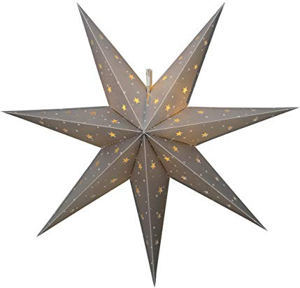 Star 505-02, LED-Outdoor-Stern Alice, 12 warmwhite LED, Plastik, Silber, 1.8 x 6.0 x 6.0 cm