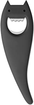 Alessi ABC01 B Diabolix Flaschenöffner, thermoplastisches Harz, schwarz, 14 x 6.5 x 29 cm