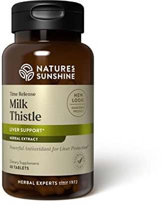Nature's Sunshine Milk Thistle - Time Release Capsules - 60 Count