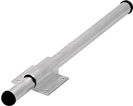 SIRO Kleiderlüfter 2234 für Garderoben Schrank Haken Kleiderbügel-Halter ausziehbar | Länge 235 mm | Fachboden-Kleiderlüfter mit Auszug zum Schrauben | Aluminium Natur geglänzt