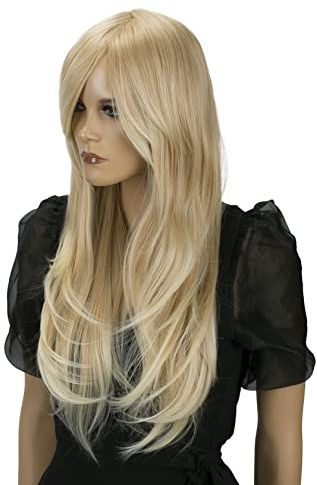 CAISHA 70cm Perücke Fasching Karneval Cosplay Party Blond Mix PHK11