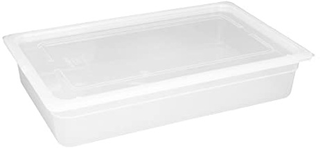 2 x Vogue 1/1 Gastronorm contenedor con tapa 100 mm cajas de almacenamiento de alimentos restaurante