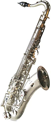 Original Symphonie Westerwald Design Tenorsaxophon Tenor Saxophon, Matt Nickel, inkl. Luxus-Hartschalenkoffer und Zubehör, Neu