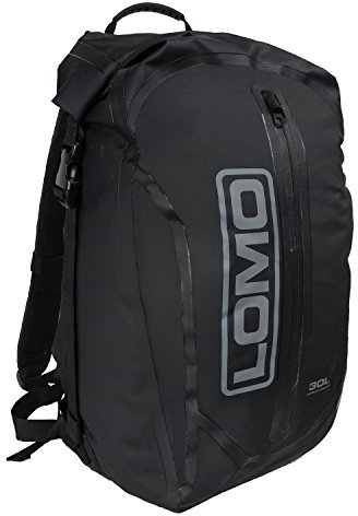 Lomo Dry Bag Daysack 30L - Black Waterproof Rucksack Roll Top Drybag