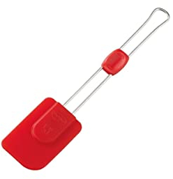 Dr. Oetker Espátula 26,5Cm, silicona, rojo e inoxidable, 26,5 cm