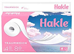Hakle Toilettenpapier Traumweich 4-lagig, 8 x 130 Blatt, 8 Stück