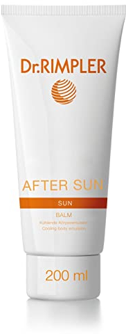 Dr. RIMPLER SUN After Sun Balm 200 ml - kühlender After Sun Balm mit Menthol für den Körper - intensiv feuchtigkeitsspendend - ideal nach dem Sonnenbad um die strapazierte Haut zu regenerieren