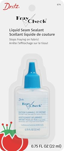 Dritz Fray Check Liquid, Clear Seam Sealant, 0.75 fl oz | Sewing Supplies