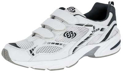 Bruetting Force V, Chaussures de Fitness mixte adulte, Blanc (Weiß/Blau/Silber Weiß/Blau/Silber), 47 EU