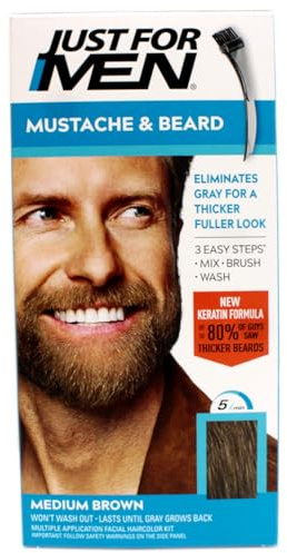 Just for Men JUST FOR MEN Color Gel Moustache & Beard M-35 Mittelbraun 1 Stück (12 Stück)