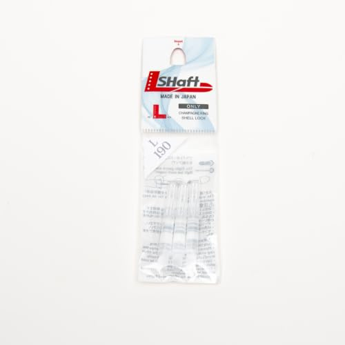 LSTYLE Tiges de fléchettes | Transparent | Court 190 | 1 Jeu (3 tiges) | pour fléchettes à Pointe Souple et Pointe en Acier
