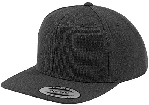 Flexfit Classic Snapback Cap, Mütze für Kinder, One Size, Farbe Darkgrey/Darkgrey