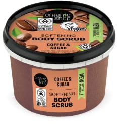 Organic Shop Body Scrub Natural Brazilian Coffee and Sugar 250ml