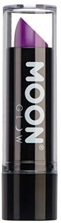 Moon Glow Neon UV-Lippenstift, leuchtender neonfarbener Lippenstift, leuchtet unter UV-Strahlung (Intensivviolett, 1 Stück)