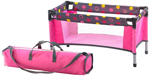 Bayer Chic 2000 652 24 Puppenreisebett, Funny pink, Klein