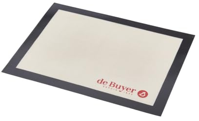 De Buyer - Tapis de cuisson antiadhésif en silicone - 40 x 30 cm -, Blanc
