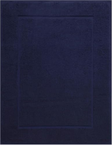 Betz Badvorleger Premium 50x70 cm 1er Set – Badematte aus 100% Baumwolle, ca. 650 g/m², Oeko-TEX® Standard 100, saugstark & weich Farbe dunkelblau