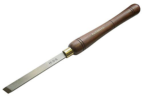 Faithfull HSS-Drechselmeißel in voller Länge – 15 mm, glatte Klinge, Klingenlänge 160 mm, Gesamtlänge 410 mm – FSC-zertifizierter Holzgriff