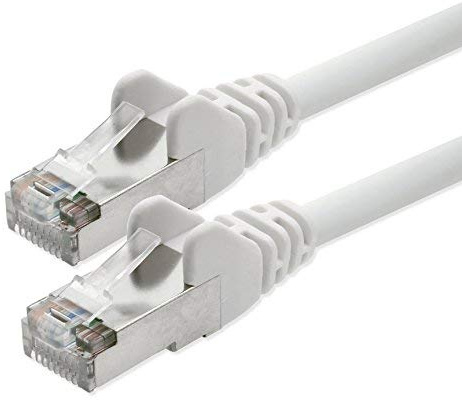 7,5m - Weiss CAT.5 CAT5 Netzwerkkabel Ethernetkabel Internet DSL Kabel Patchkabel CAT 5 kompatibel zu CAT.6 CAT.6a CAT.7 Smart TV Wii Xbox Spielkonsole Mediaplayer Switch Router Modem Patchpannel