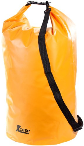 Xcase Schwimmsack: Wasserdichter Packsack 70 Liter, orange (Seesack mit Kissen-Funktion, Outdoor Säcke wasserdicht, Reisetasche)