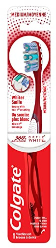 Colgate 360 Optic White Med Toothbrush by Colgate