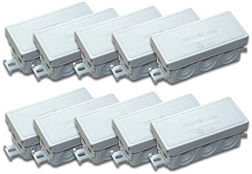 Protec.Class 4389 Lot de 10 boîtes de dérivation FR-Gris