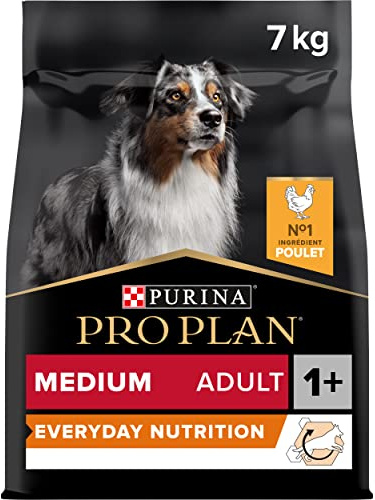 PURINA PRO PLAN | Everyday Nutrition | Croquettes pour Chien Adulte de Taille Moyenne | Riche en Poulet | Favorise Le Maintien en Bonne santé | Sac | 7kg