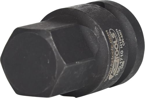 KS Tools 150.1710 Drive shaft bit socket hex, 1/2, 19mm