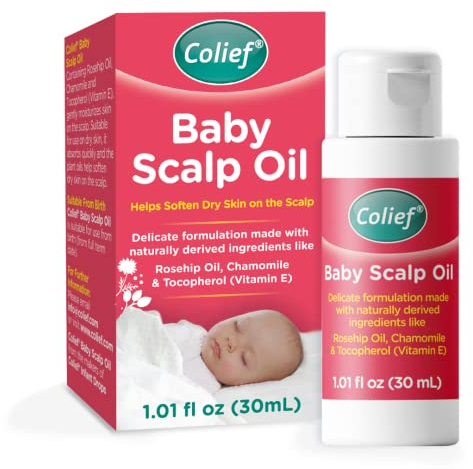 Colief - Baby Scalp Oil - 30ml - Soothing Moisturising Oil for Baby Scalp and Skin - Preventative of Itchy, Flaky, Dry, Damaged Skin and Cradle Cap.