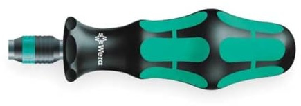 Wera 05051462001 816 R bit handhållare med Rapidaptor snabbbyte chuck, 1/4 tum x 119 mm