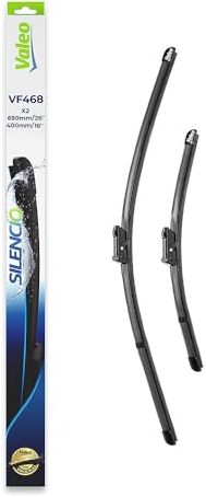 VALEO Silencio Escobilla - VF468 - Kit de Alto Rendimiento, Visibilidad Superior en Carretera, Fácil Instalación, Hojas Planas Originales de 650mm/400mm - Delanteras - Juego de 2 Escobillas - 574668